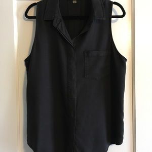 Thread & Supply sleeveless button down top size L